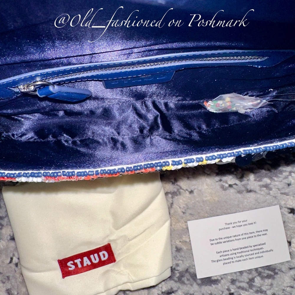 Price Firm - ASO TV 🎬 STAUD Tommy Beaded Bag (Sails Up) - Picture 13 of 14